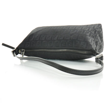 Fendi Canvas Zucchino Pochette Black 5 of 11