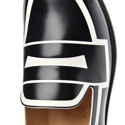 Christian Louboutin Calfskin Womens Tromoca Contrast Flat Loafers 36.5 Black White 8 of 9