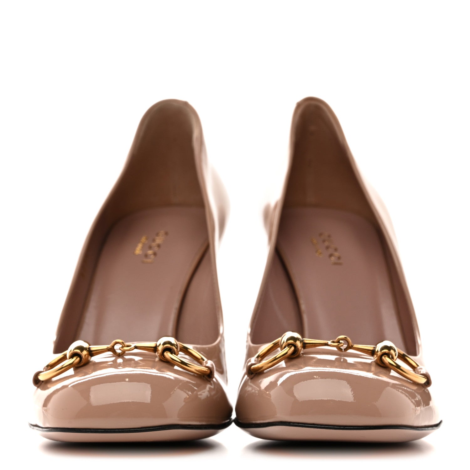 Gucci Vernice Crystal Horsebit Pumps 37 Dark Cipria 3 of 11