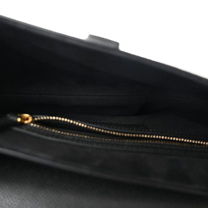 Christian Dior Grained Calfskin Saddle Bag Black 5 of 10