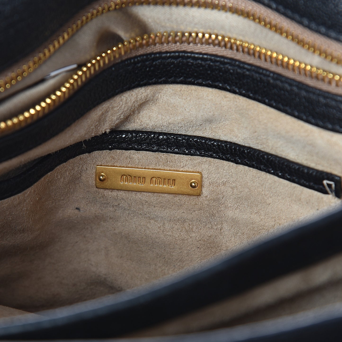 Goatskin Madras Shoulder Bag Black