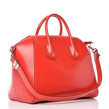 Givenchy Shiny Lord Calfskin Medium Antigona Medium Red 9 of 13