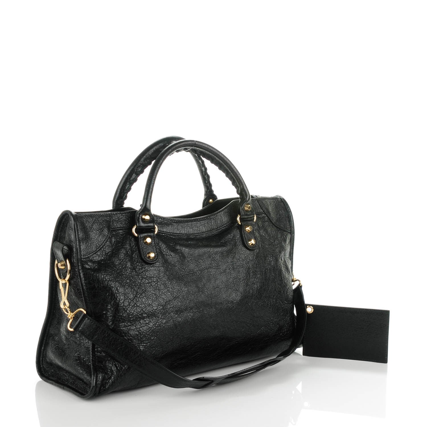 Balenciaga Agneau Classic Gold Hardware City Black 3 of 9