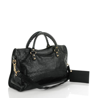 Balenciaga Agneau Classic Gold Hardware City Black 3 of 9