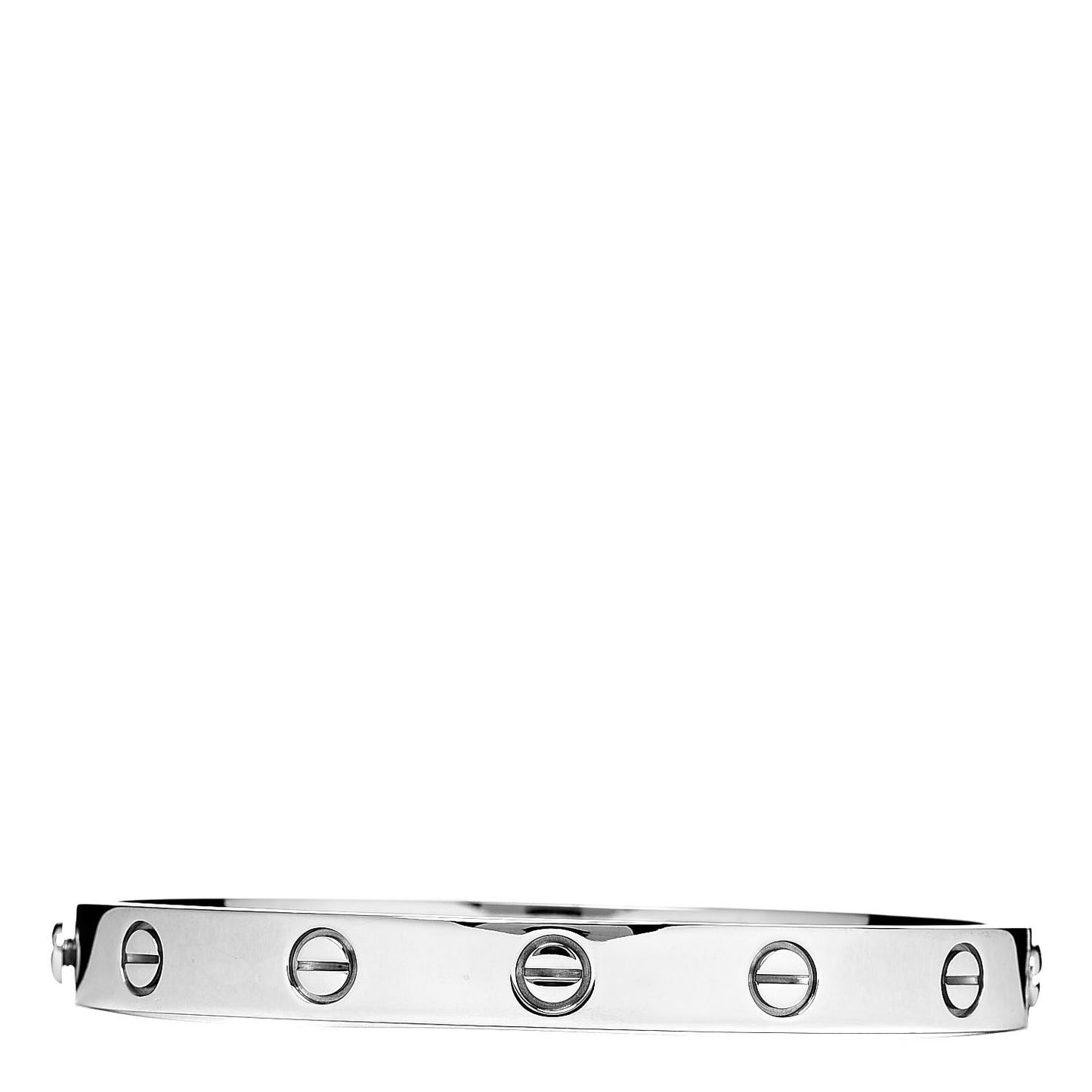 18K White Gold LOVE Bracelet 16