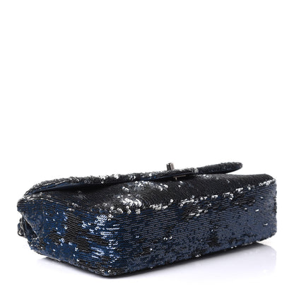 Chanel Sequin Medium Coco Cuba Single Flap Blue 4 of 11