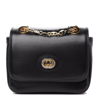 Gucci Azalea Calfskin Mini Marina Chain Shoulder Bag Black 1 of 13