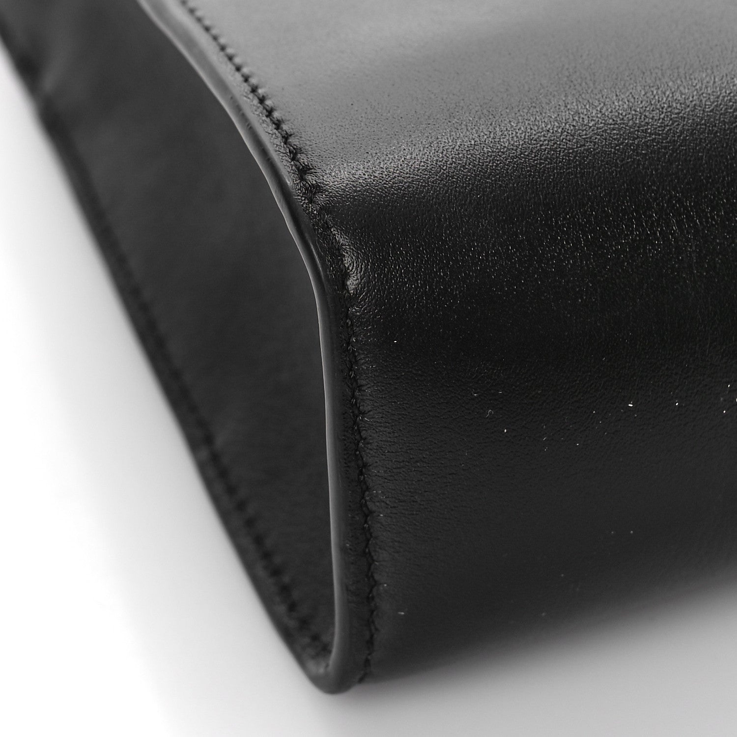 Celine Smooth Calfskin Cuir Triomphe Shoulder Bag Black 6 of 8