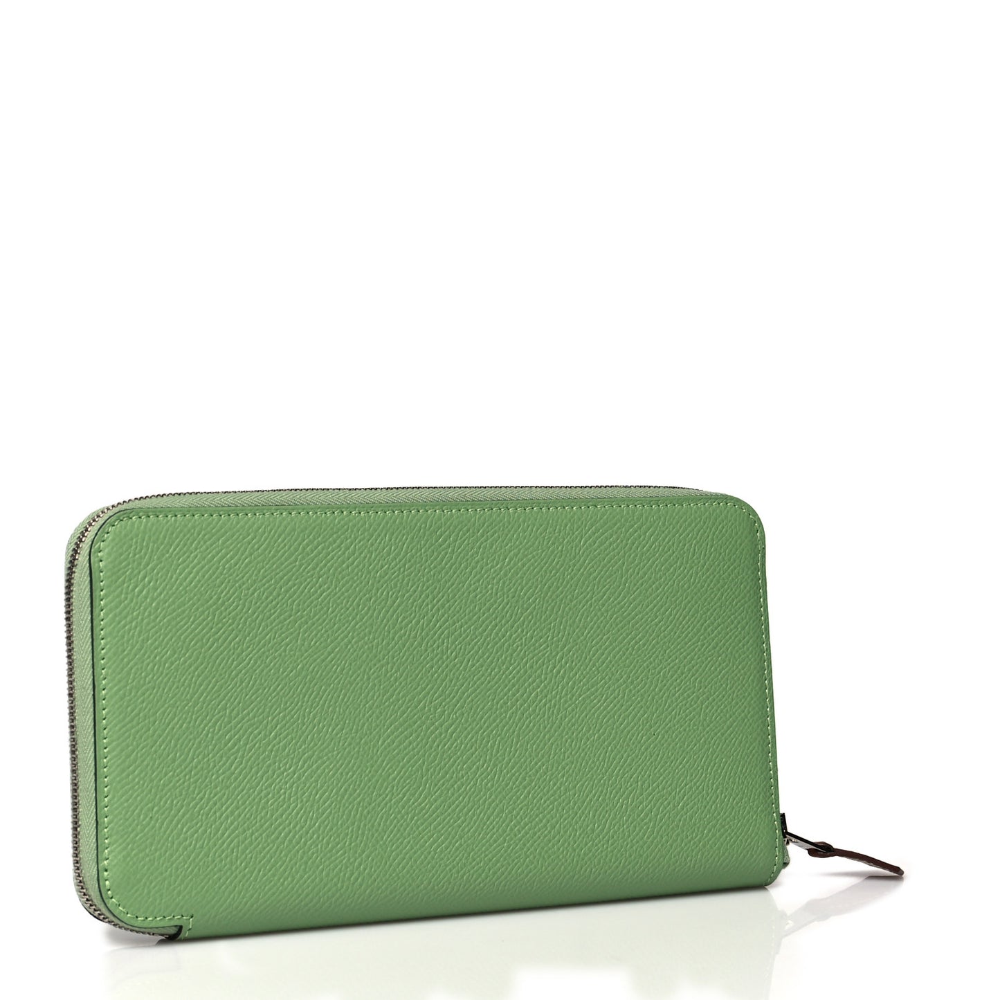 Epsom Silk'In Wallet Vert Criquet