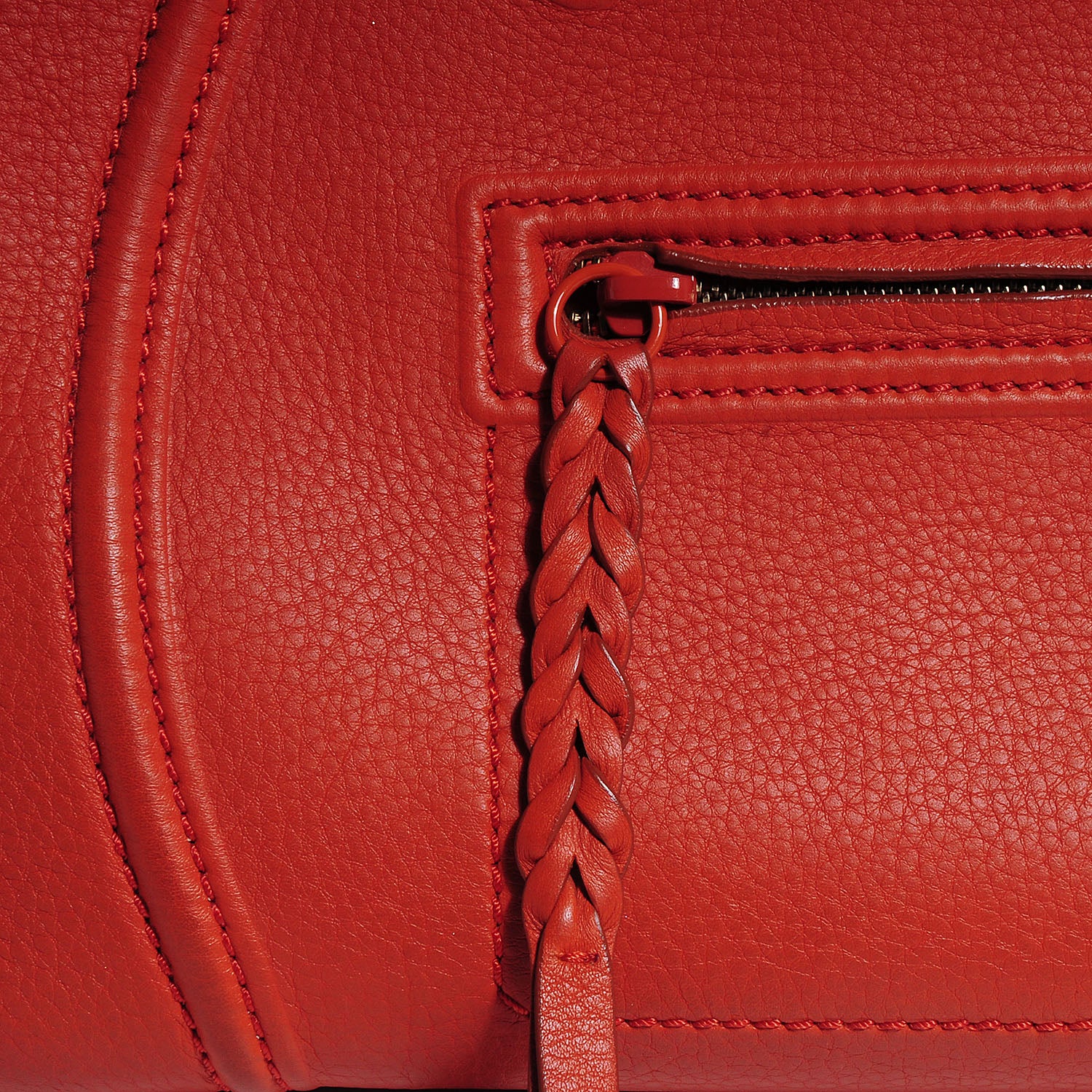 Celine Supple Calfskin Medium Phantom Luggage Orange 8 of 12