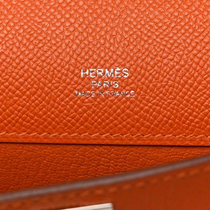 Hermes Epsom Kelly Cut Clutch Pochette Orange 6 of 7