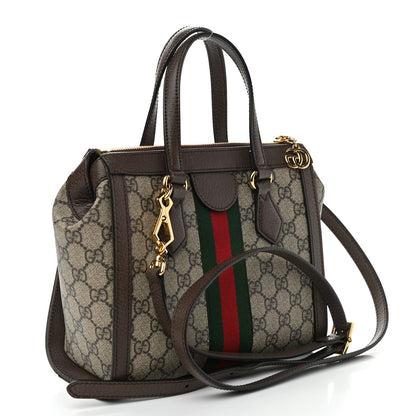 Gucci GG Supreme Monogram Small Ophidia Tote Bag Brown 3 of 10