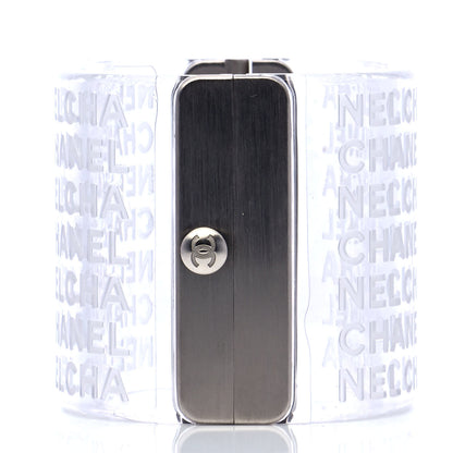 Chanel Metal Resin Logo Cuff Transparent 4 of 6