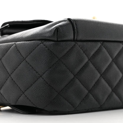 Chanel Caviar Quilted Medium Zip Around Backpack Black 9 of 14