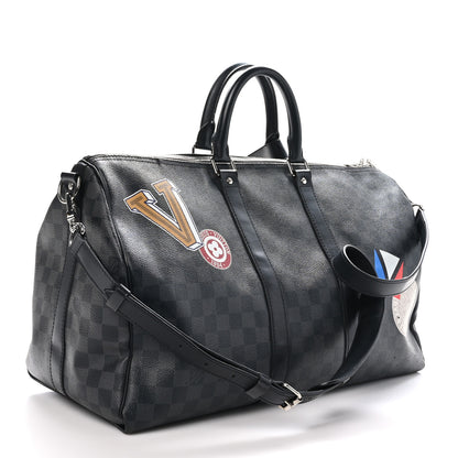 Louis Vuitton Damier Graphite LV League Keepall Bandouliere 45 2 of 11
