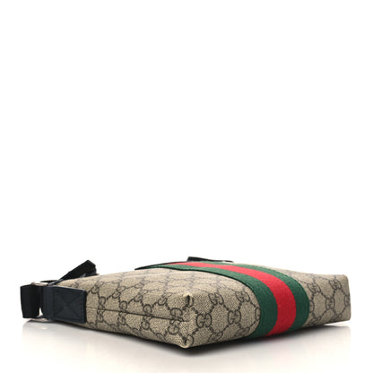 Gucci GG Supreme Monogram Web Messenger Bag Black 3 of 8