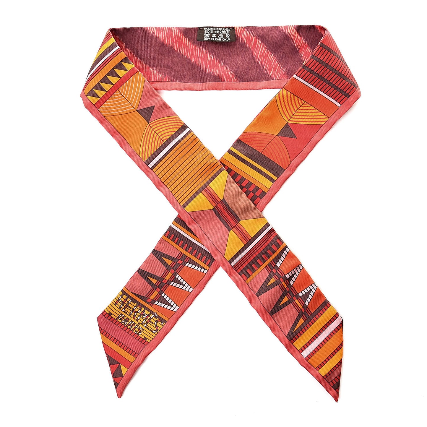 Silk Pelages Twilly Coral Orange Rouge