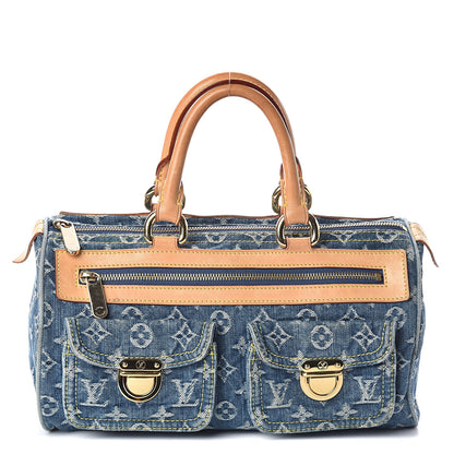 Louis Vuitton Monogram Denim Neo Speedy Blue 1 of 9
