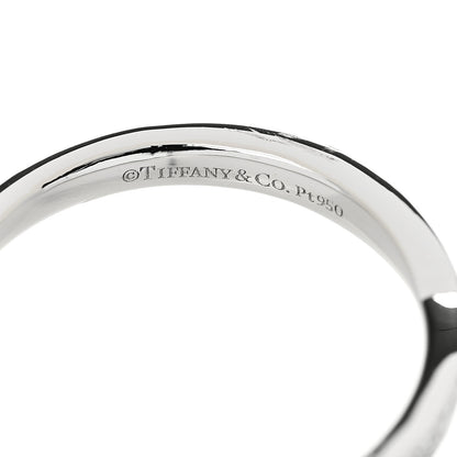 Tiffany Platinum Diamond Harmony Bead-Set Band Ring 53 6.5 4 of 5