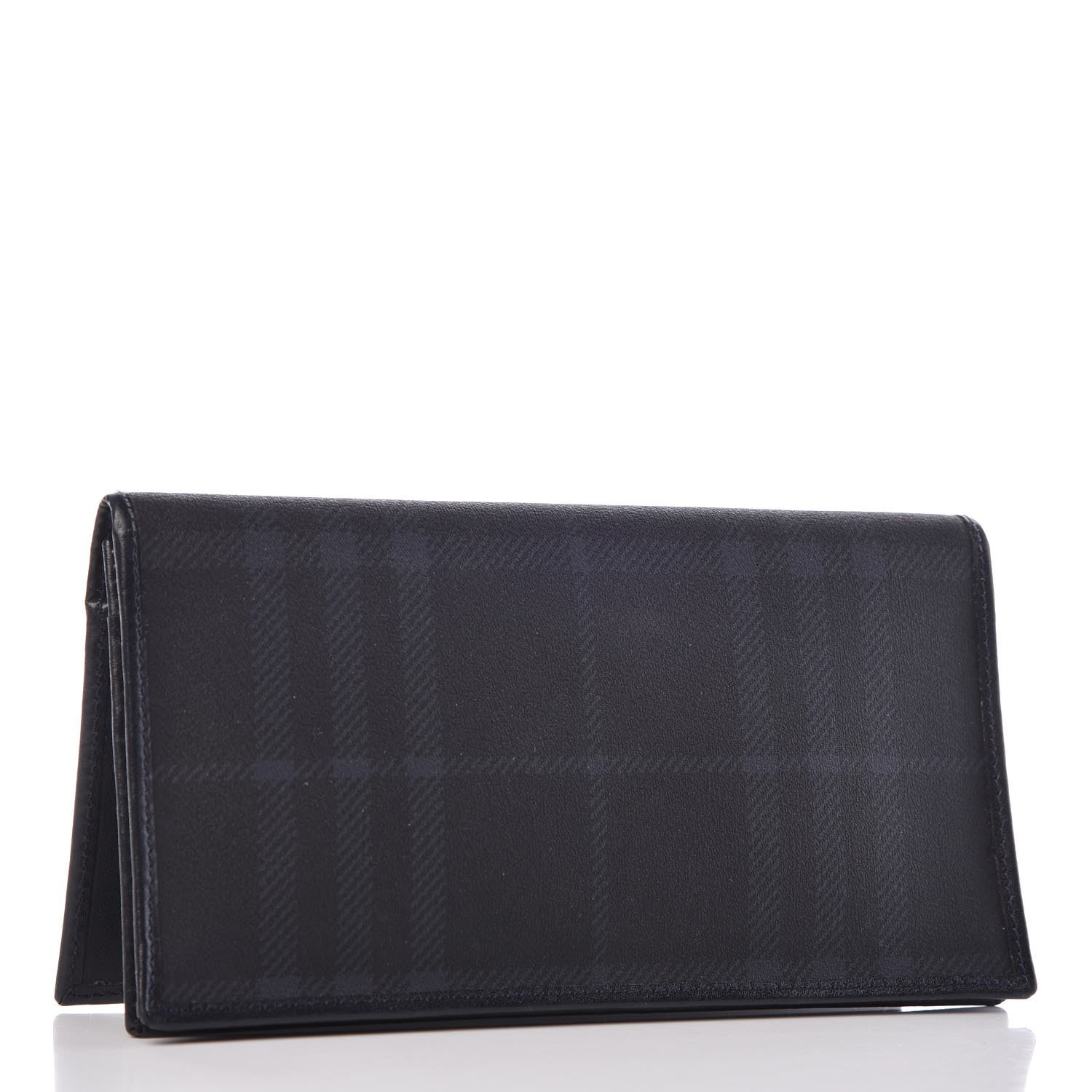 Burberry Smoked Check Long Wallet Navy 3 of 7