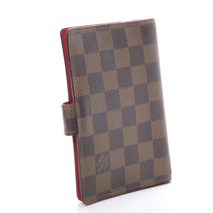 Louis Vuitton Damier Ebene Koala Small Ring Agenda Cover Red 3 of 7