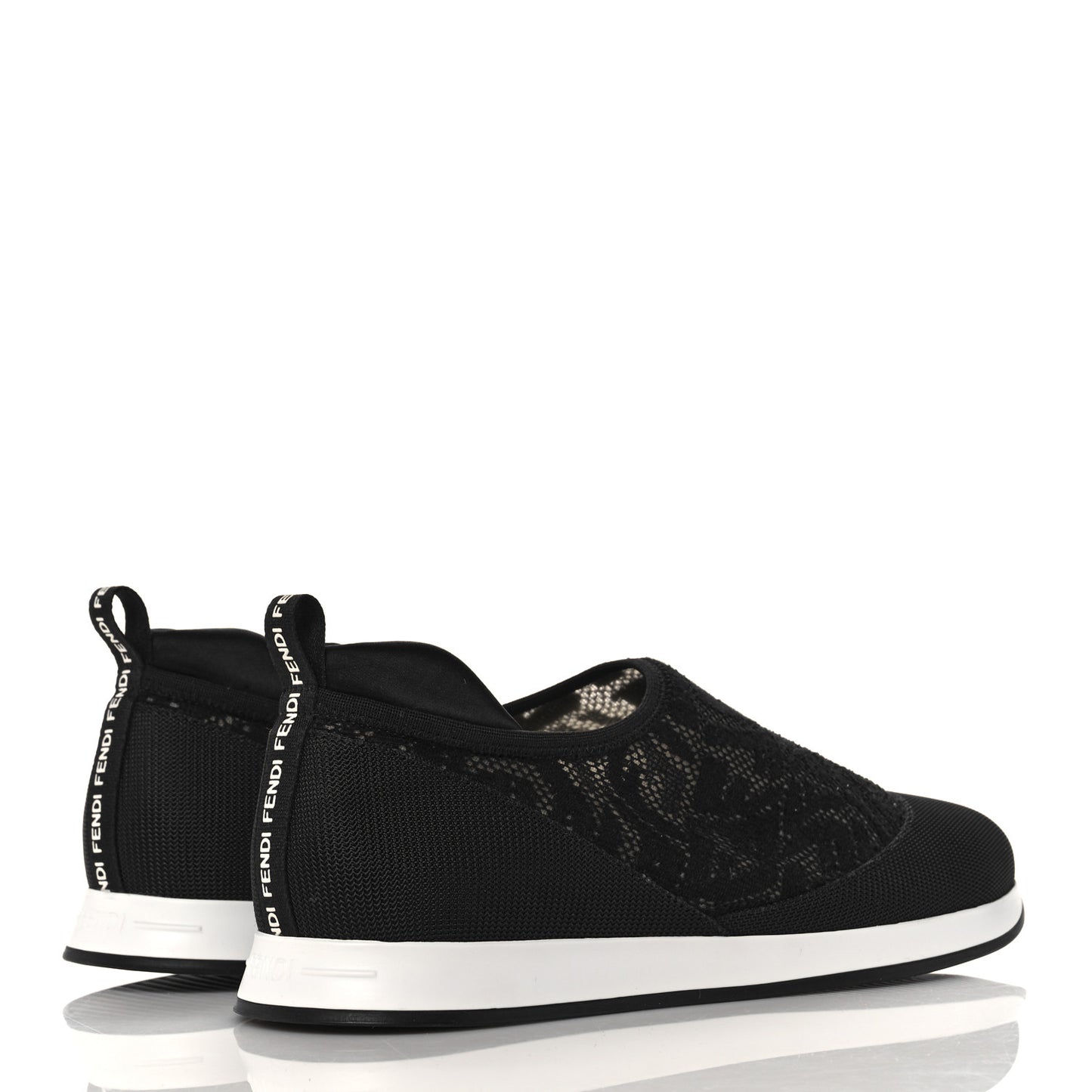 X SARAH COLEMAN Mesh FF Vertigo Runner Slip On Sneakers 39 Black