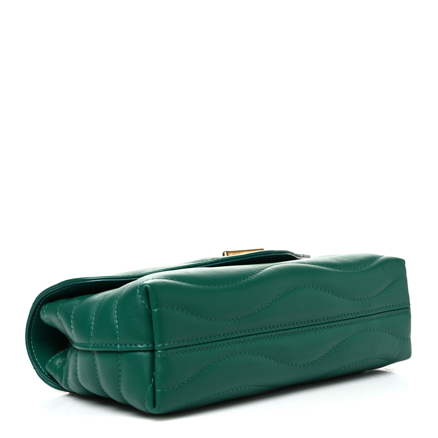 Louis Vuitton Calfskin New Wave Chain Bag MM NM Emerald 4 of 9