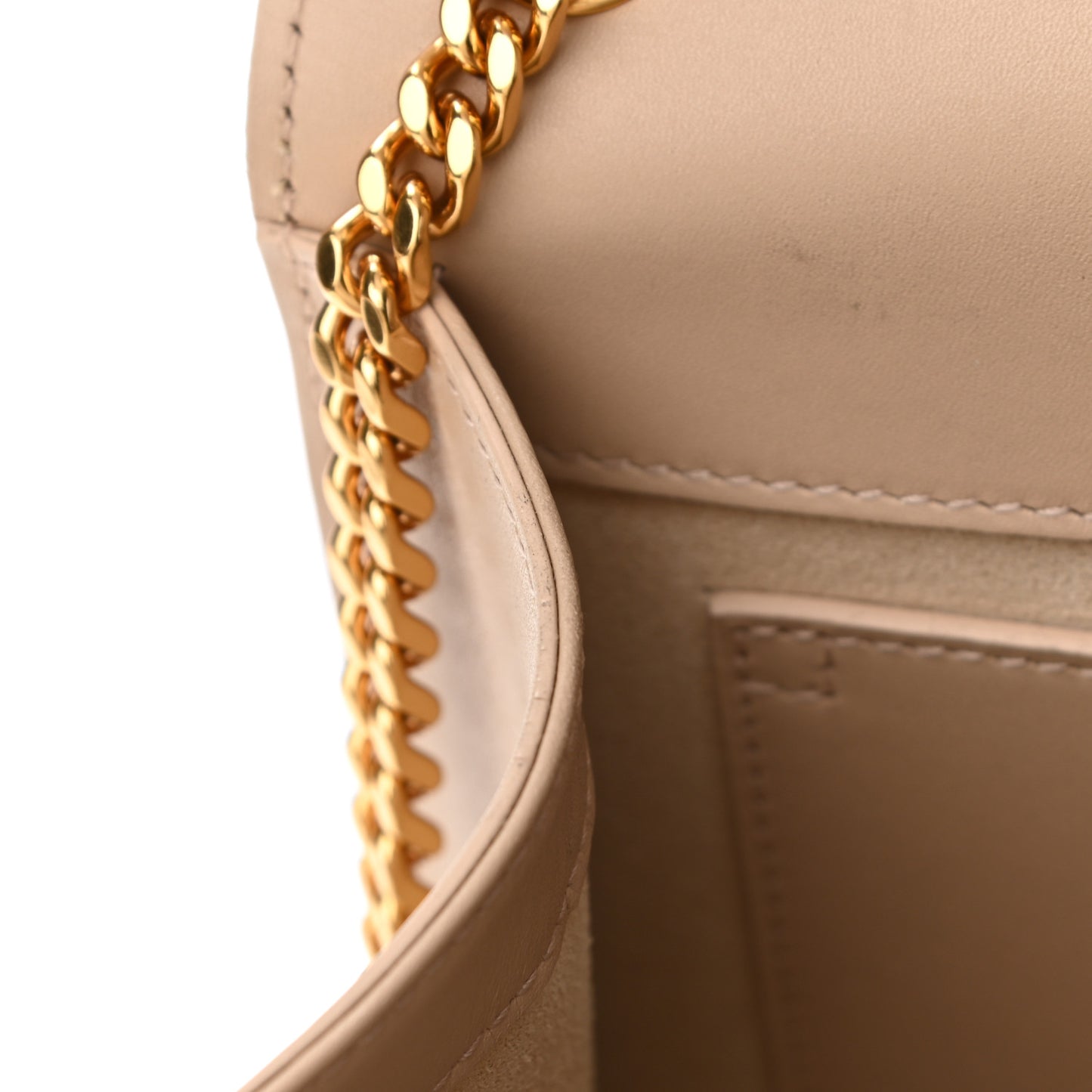 Smooth Calfskin Medium Classic Monogram Kate Tassel Satchel Nude Powder