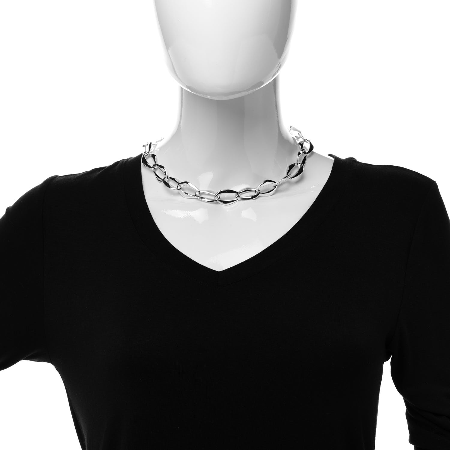 Tiffany Sterling Silver Elsa Peretti Aegean Necklace 2 of 5