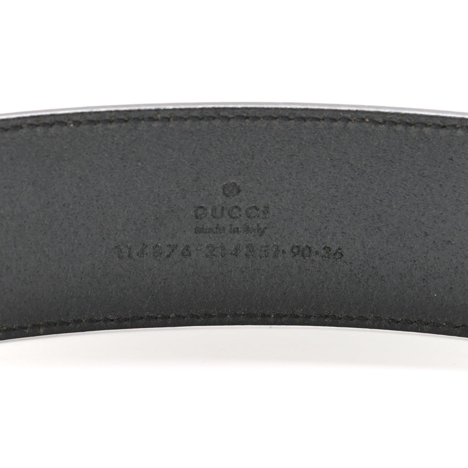Gucci Calfskin Interlocking G 40mm Belt 90 36 Black 3 of 6