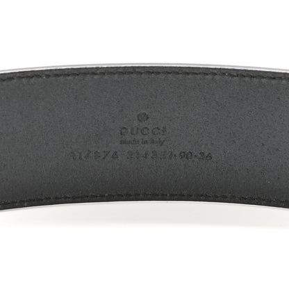Gucci Calfskin Interlocking G 40mm Belt 90 36 Black 3 of 6