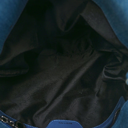 Stella McCartney Eco Denim Embroidered Zigarette Falabella Fold Over Tote Blue 5 of 10
