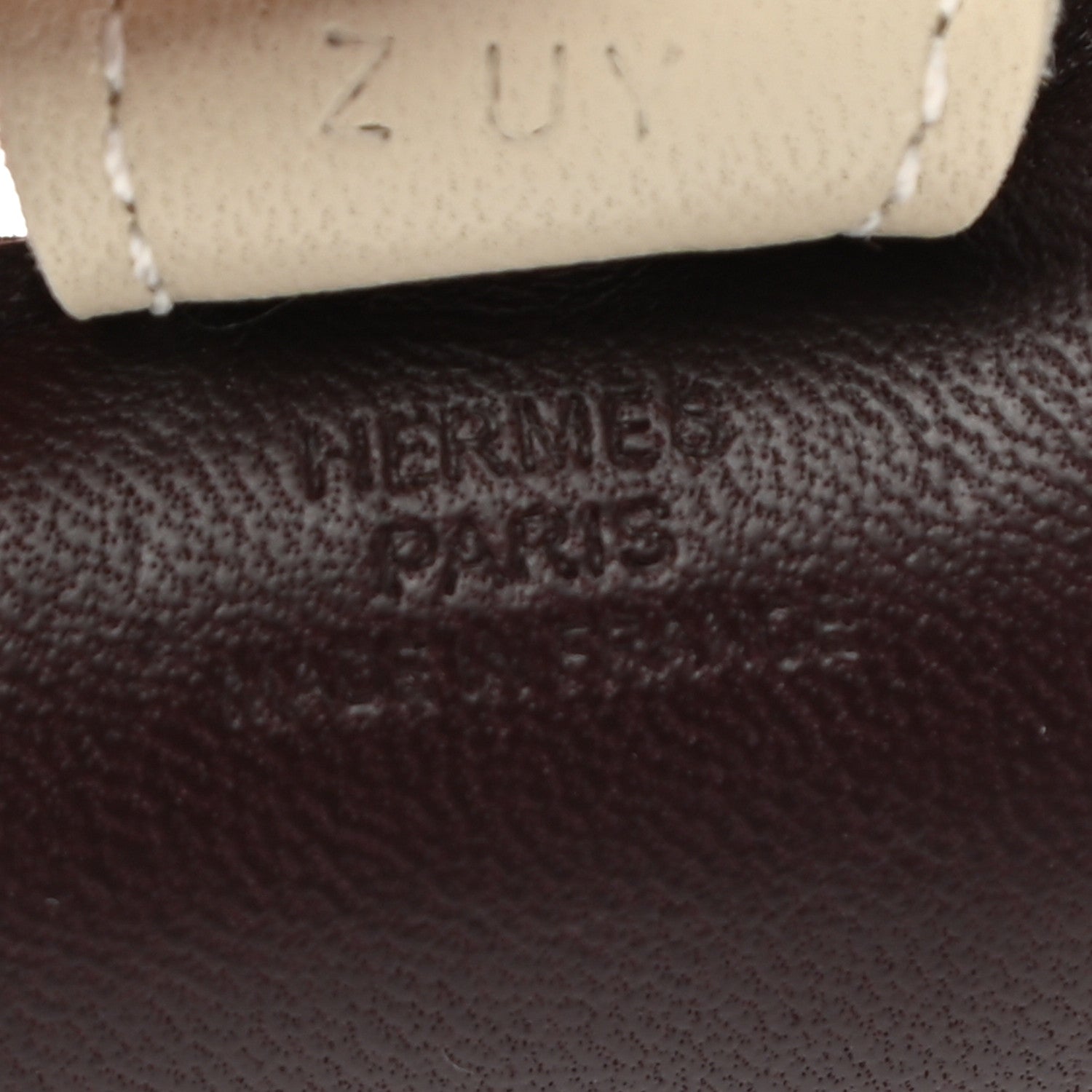 Hermes Milo Lambskin Grigri Rodeo Horse Bag Charm PM Rouge Sellier Craie Violet 4 of 5