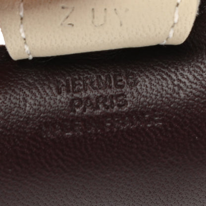 Hermes Milo Lambskin Grigri Rodeo Horse Bag Charm PM Rouge Sellier Craie Violet 4 of 5