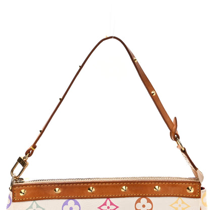 Louis Vuitton Monogram Multicolor Pochette Accessories White 10 of 12