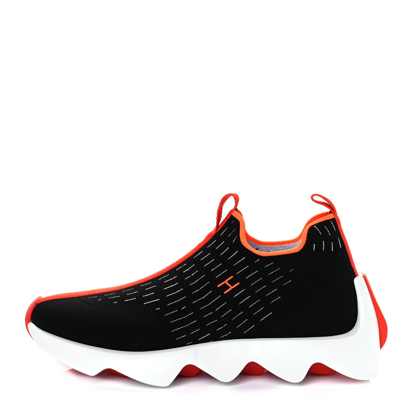 Technical Canvas Goatskin Womens Eclair Sneakers 40 Black