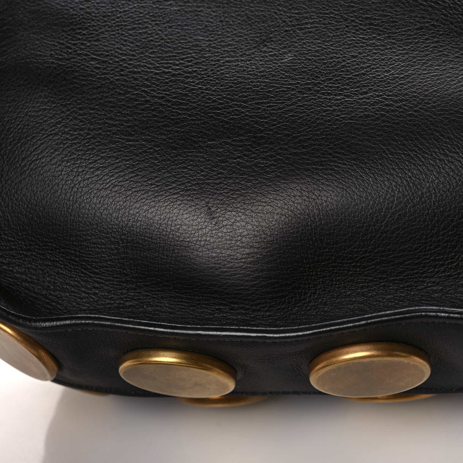 Chloe Suede Smooth Calfskin Medium Kurtis Shoulder Bag Black 12 of 12