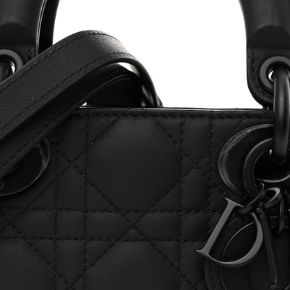 Christian Dior Ultra Matte Calfskin Cannage Medium Lady D-Joy Black 8 of 10
