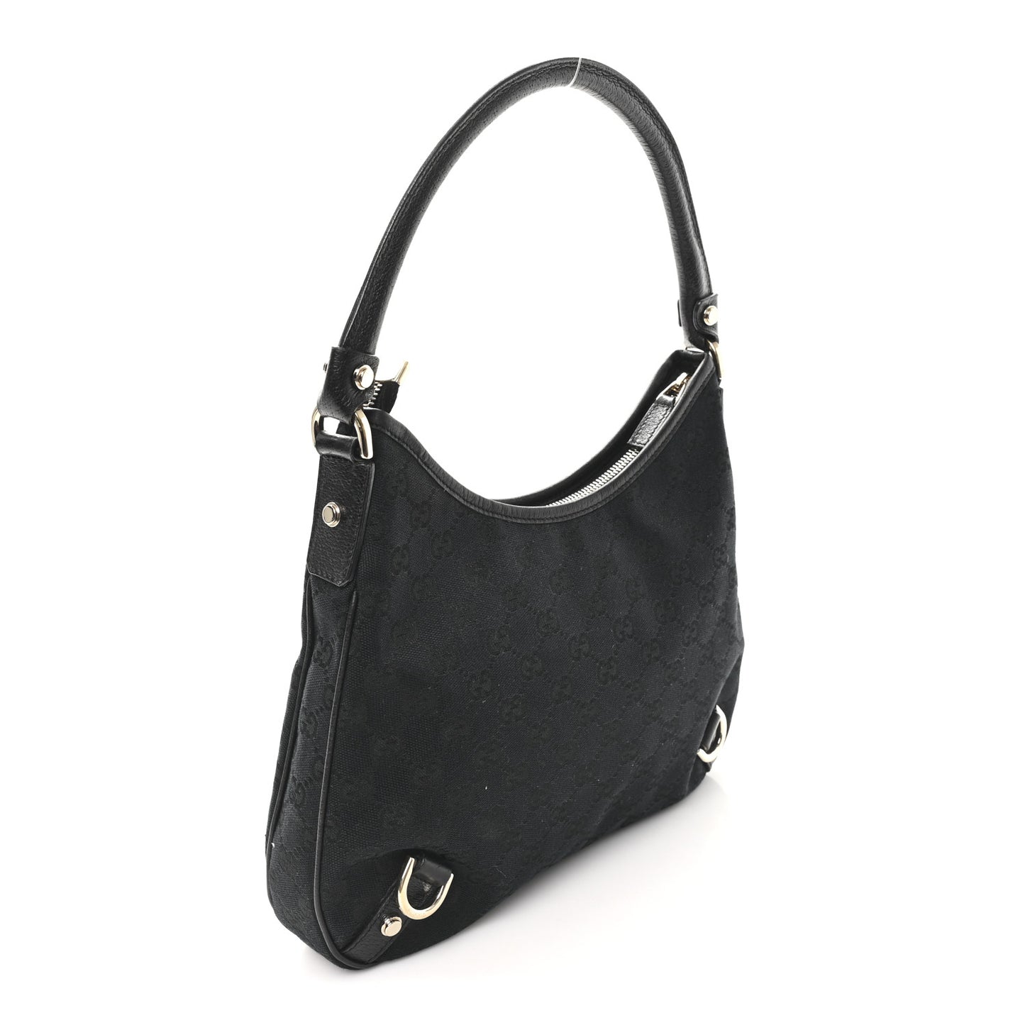 Monogram Medium Abbey D Ring Hobo Black
