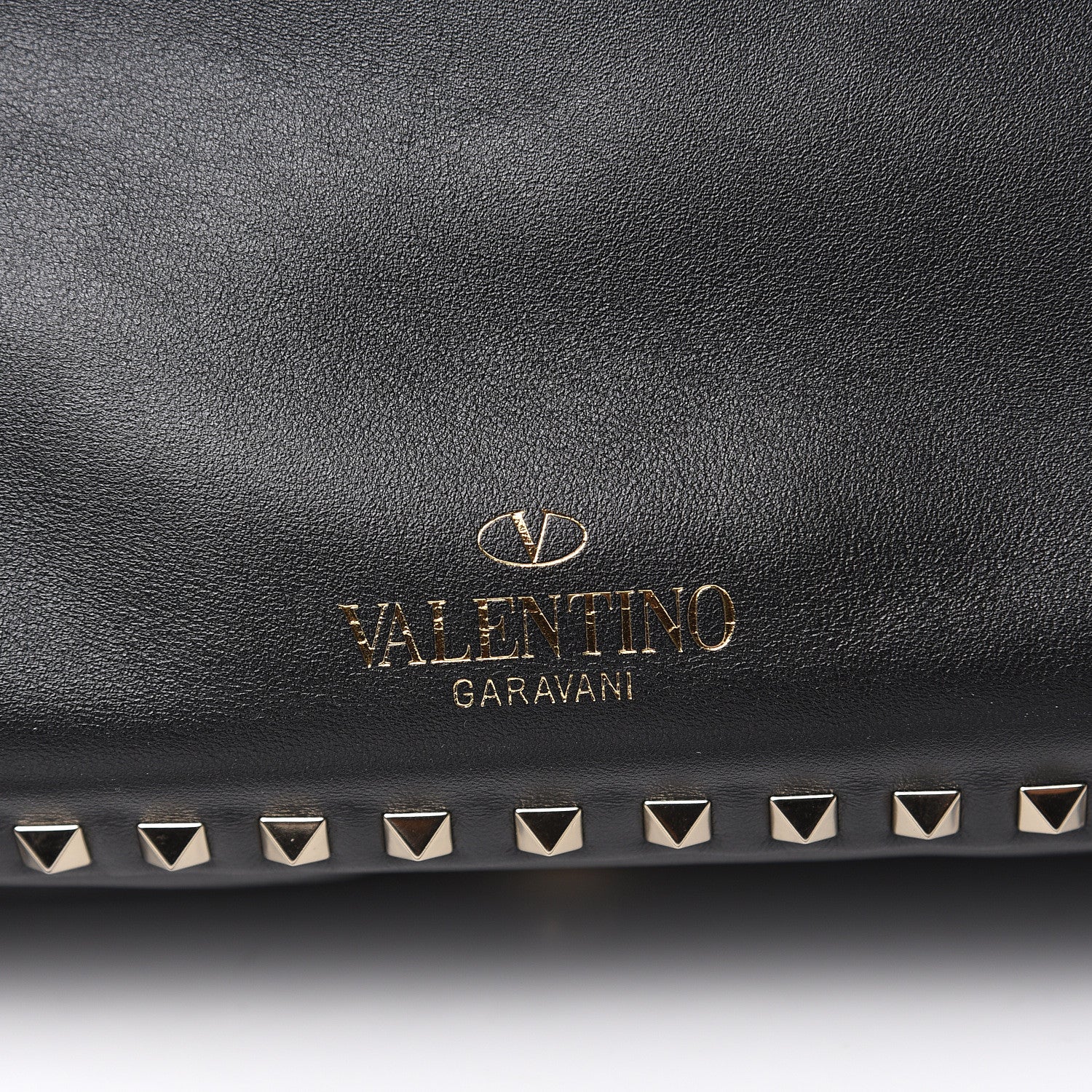 Valentino Garavani Vitello Medium Rockstud Tote Black 10 of 10