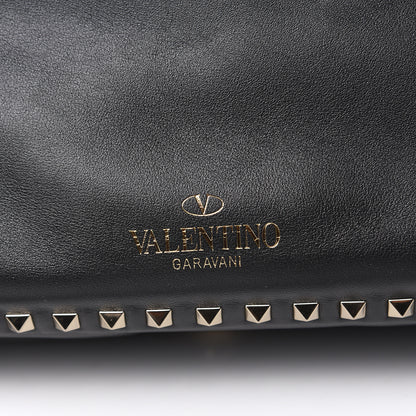 Valentino Garavani Vitello Medium Rockstud Tote Black 10 of 10