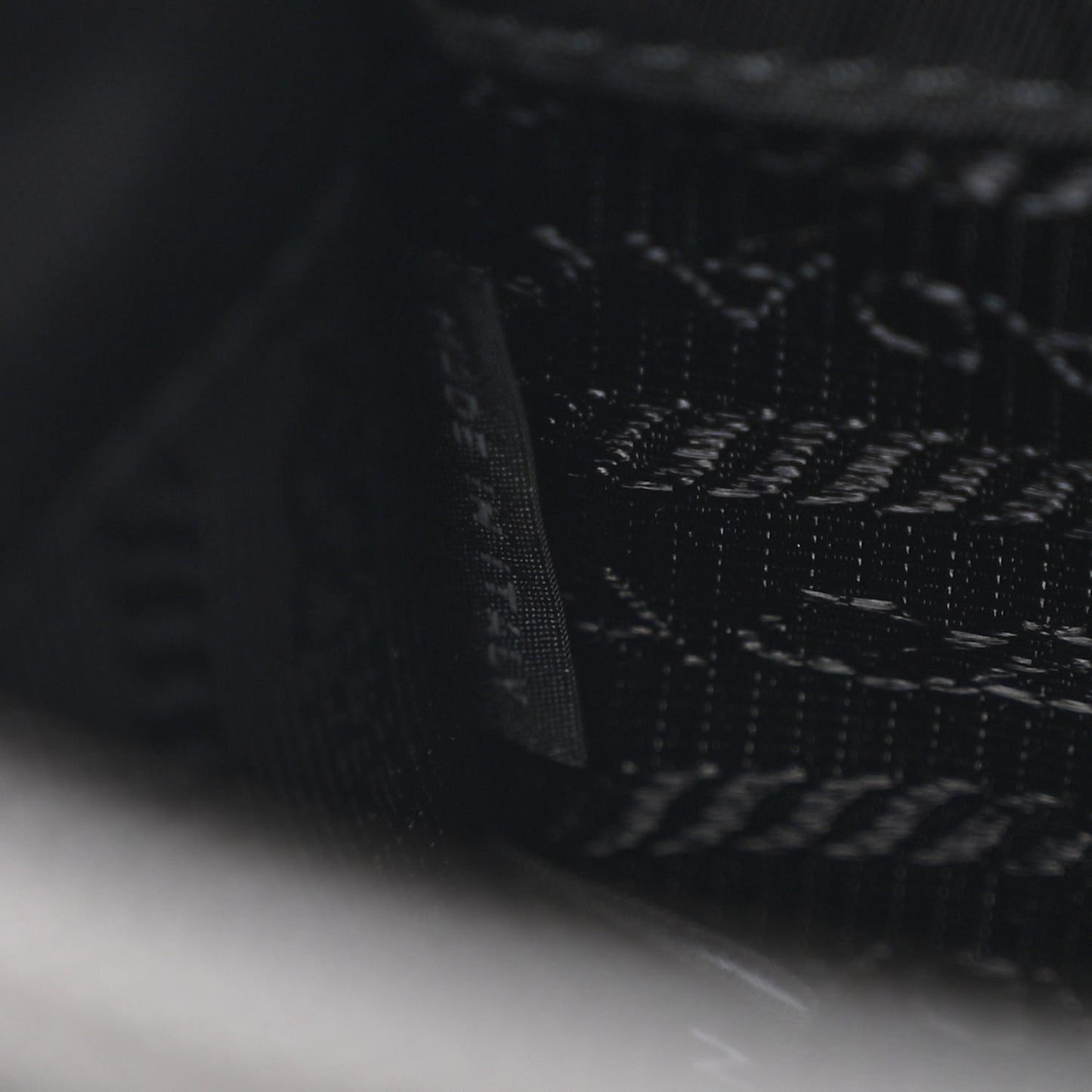 Re-Nylon Saffiano Pocket Double Snap Buckle Shoulder Bag Black