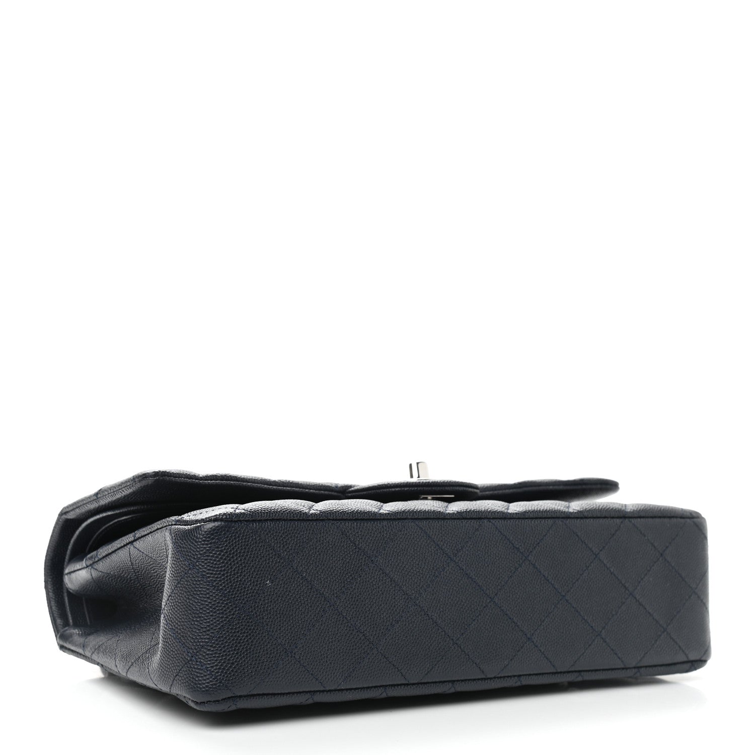 Chanel Caviar Quilted Medium Double Flap Navy 4 of 12