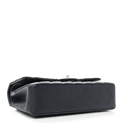 Chanel Caviar Quilted Medium Double Flap Navy 4 of 12
