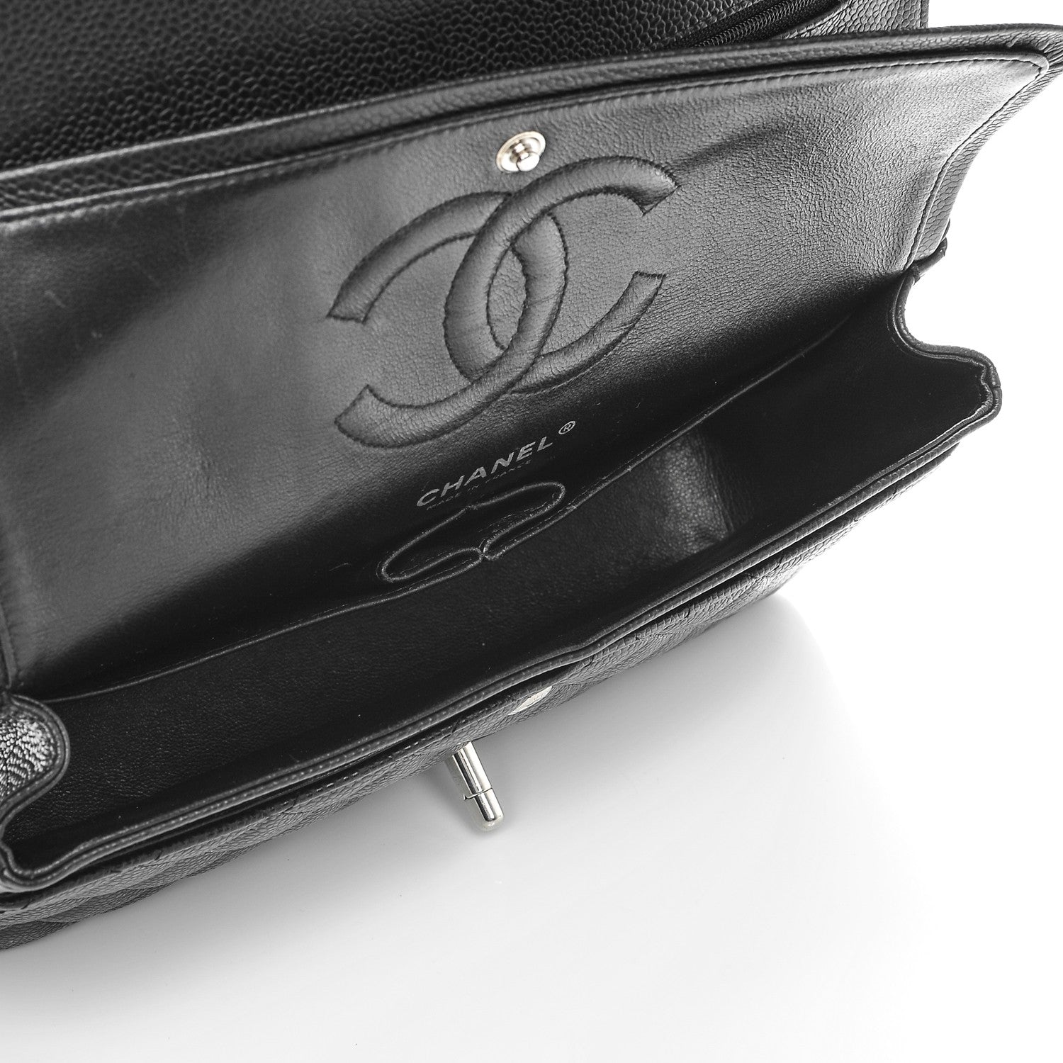 Chanel Caviar Quilted Medium Double Flap Black 5 of 7