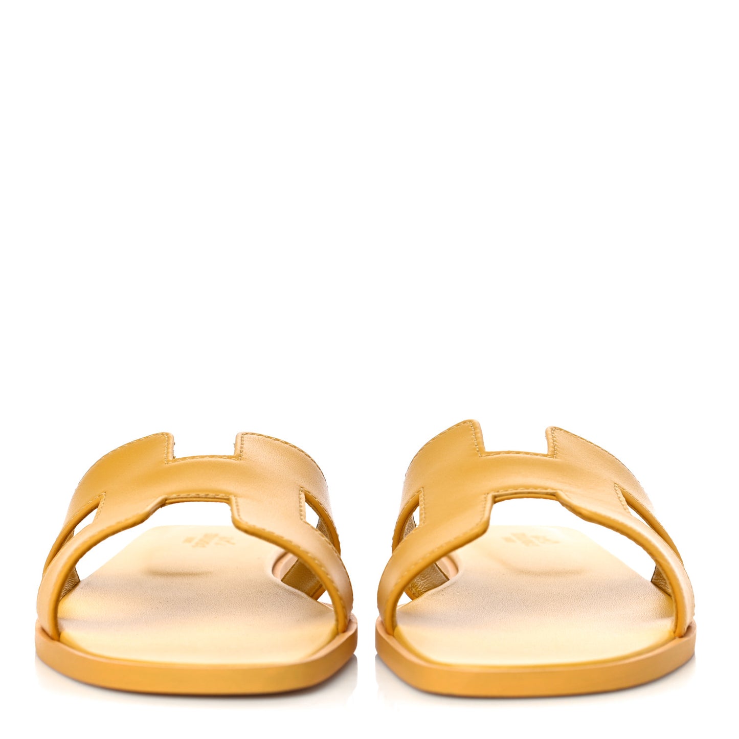 Calfskin Oran Sandals 36.5 Jaune Citron