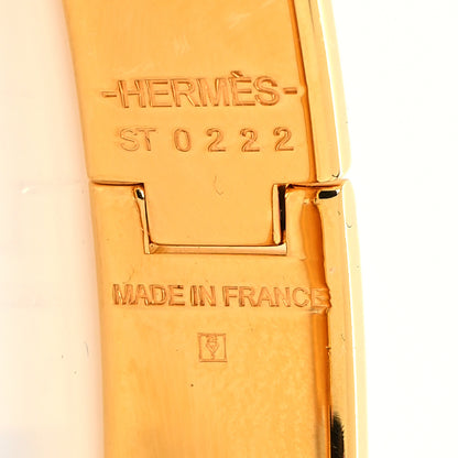 Hermes Enamel Narrow Clic Clac H Bracelet PM Marron Glace 5 of 5
