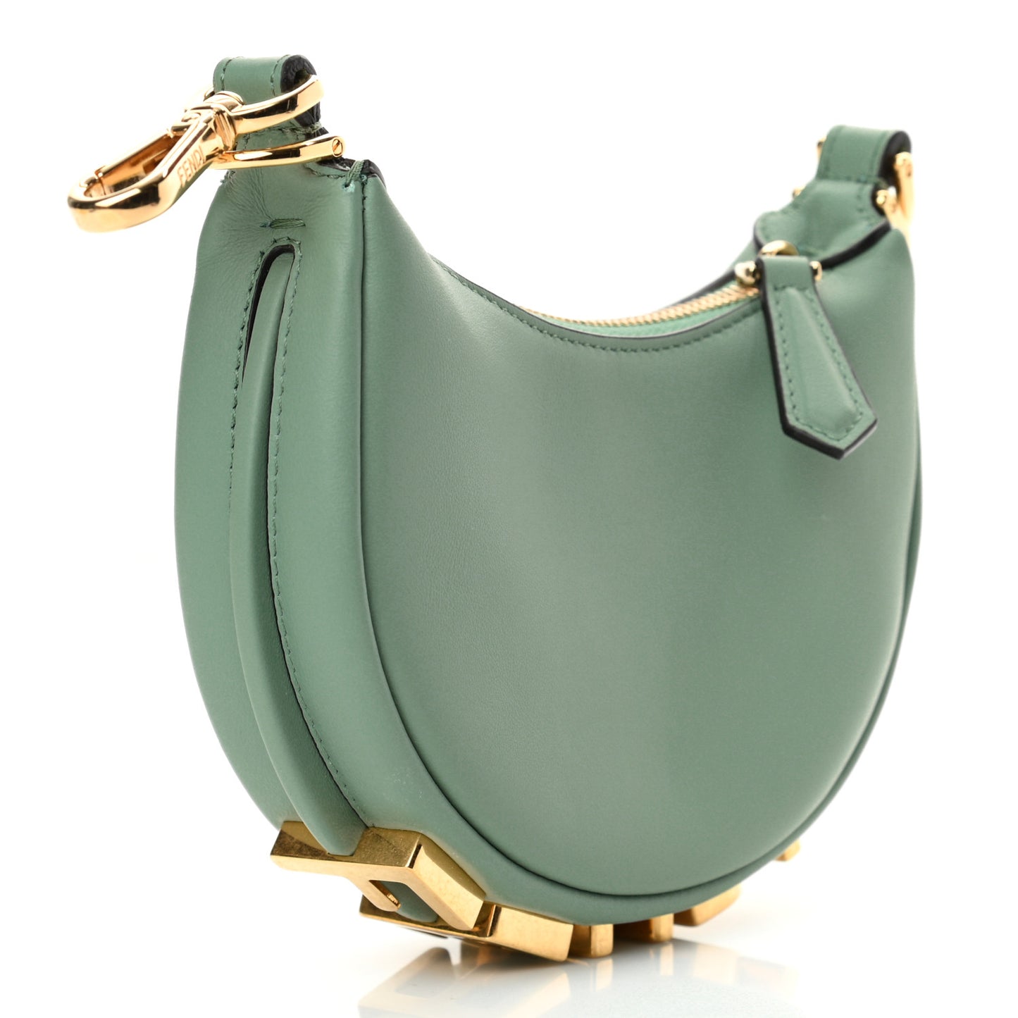 Vitello Grace New Matte Nano Fendigraphy Hobo Charm Menta