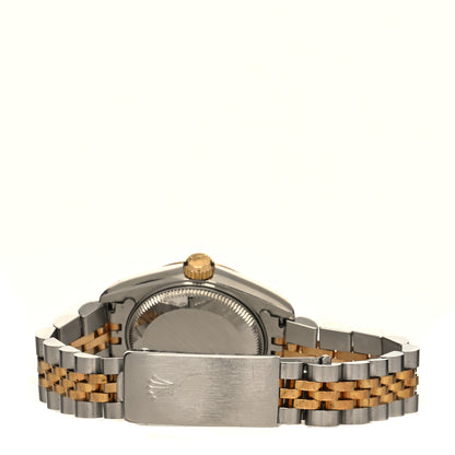 Rolex Stainless Steel 18K Yellow Gold 26mm Oyster Perpetual Datejust Watch White Roman 69173 3 of 5