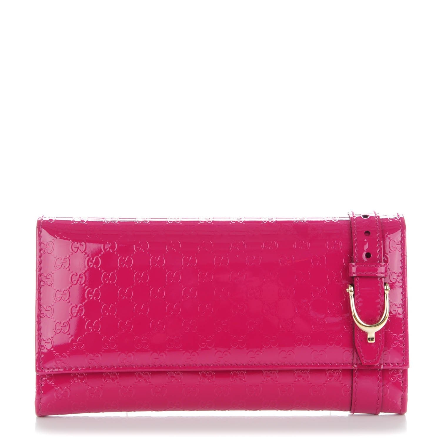 Gucci Patent Microguccissima Nice Wallet Bright Bouganville 1 of 9